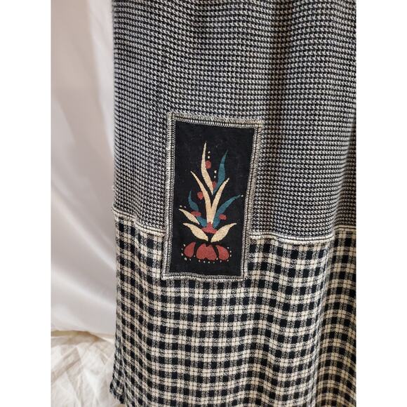 Vintage Alexandria Pierce Pull On Artsy Skirt Size 1X Buttons Painted Cottage - Picture 5 of 14